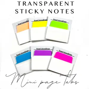 Transparent Sticky Notes - Mini Page Tabs