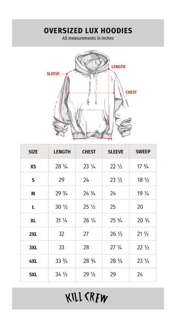 Kill Crew Oversized Lux "The Pain" Hoodies Kill Crew Oversized Lux "The Pain" Hoodies