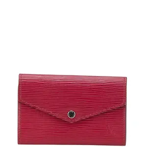 Pre-owned Louis Vuitton Calfskin Small Leather Goods Epi Leather Pouch