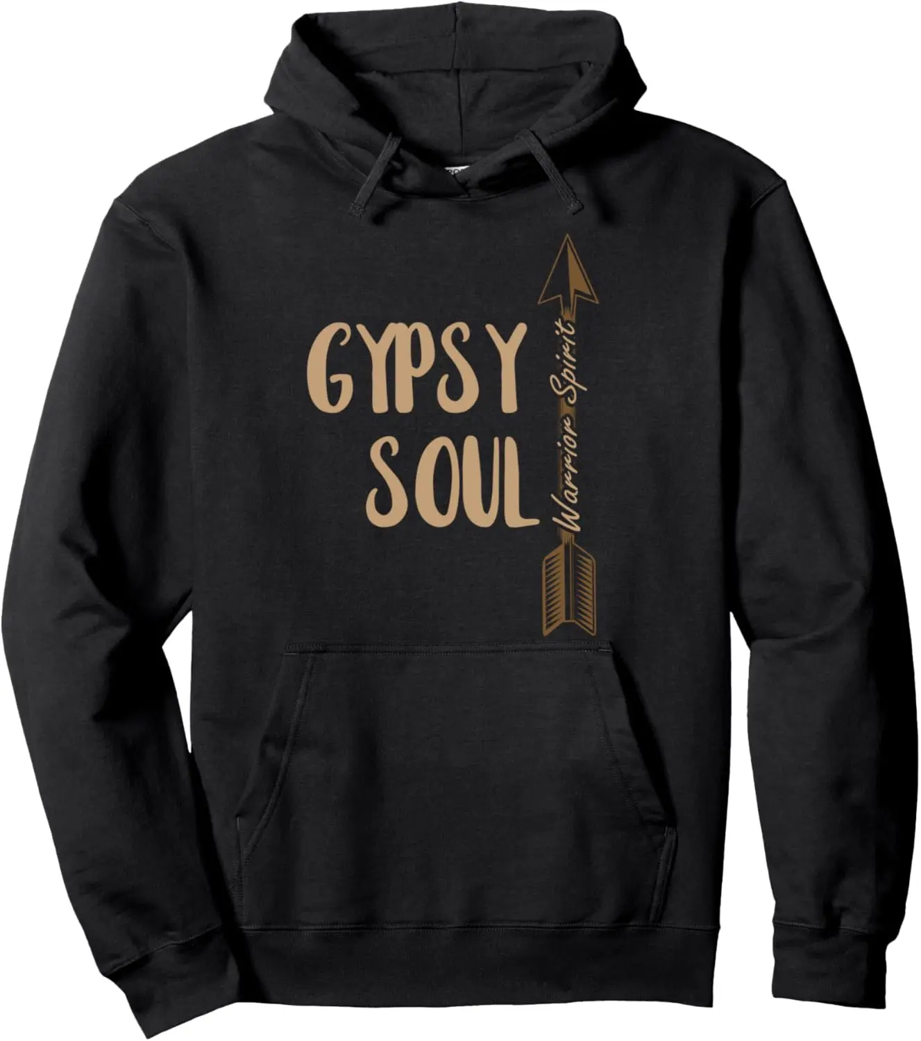 Gypsy Soul Warrior Spirit Arrow Wild Heart Fun Hippie Gifts Pullover Hoodie