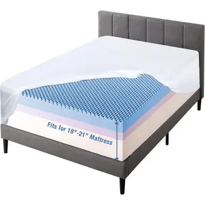 Extra Deep Pocket  Fitted Sheet for Pillow Top & Thick Mattress (18-21"), Stays Put for Restless Sleepers & Adjustable Beds, Stays in Place, Cozy Soft Microfiber, White