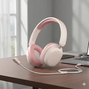 Long-Lasting Folding Earbuds: 20-Hour Battery, Detachable Noise-Canceling Mic for Clear Calls. Portable, Lightweight Design with Immersive Stereo Sound. Perfect for On-the-Go. Earbuds Headphones