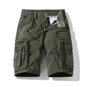 Men’s Vintage Multi-Pocket Cargo Shorts — Trendy street style, lightweight for summer, loose straight fit, casual mid-length shorts—perfect for everyday wear