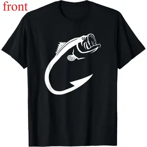 [100% Cotton] Fish Hook Minimal Art Cool Fishing Lover Art Lover Gift T-Shirt