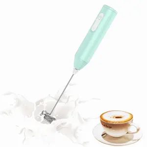 Electric Milk Frother, 1 Count USB Rechargeable Handheld Milk Frother with Charging Cable, Household Kitchen Appliances for Coffee Milk Froth, Milk Frother Wand