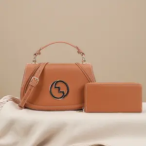 Designer-Inspired Crossbody & Top Handle Bag Set with Wallet - Stylish Handbag for Everyday Use