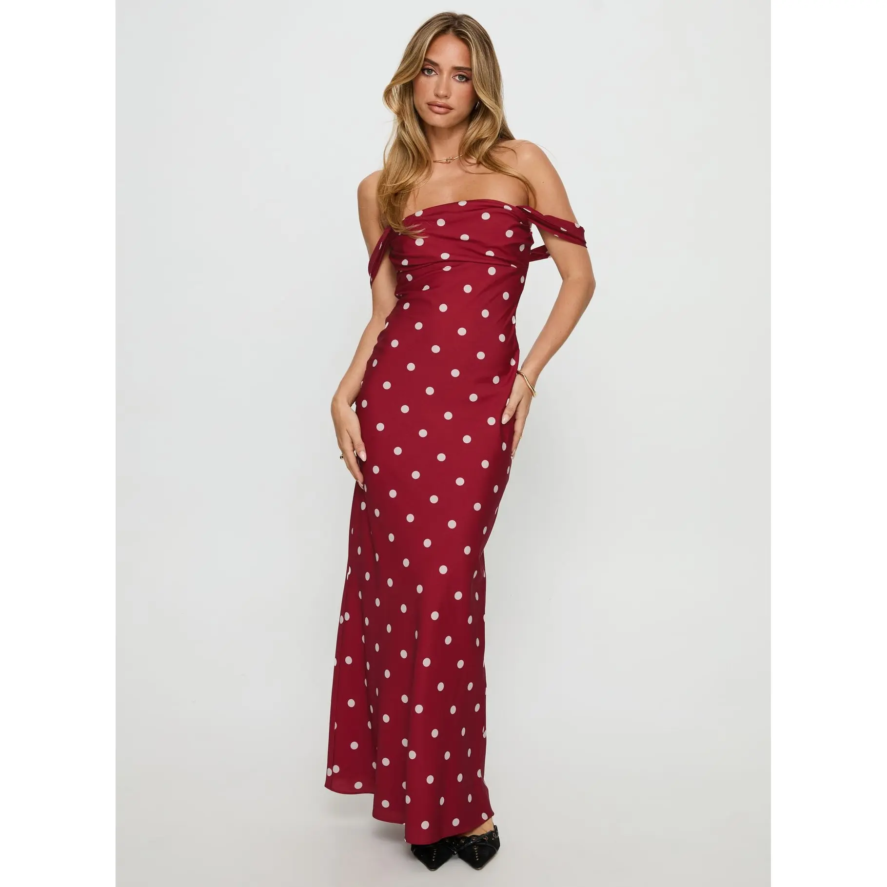 strapless open back dress Princess Off Shoulder Red Prom Dresses with 3D Flowers, Short Red Home