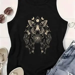 Mystical Butterfly Hand Celestial Tank Top