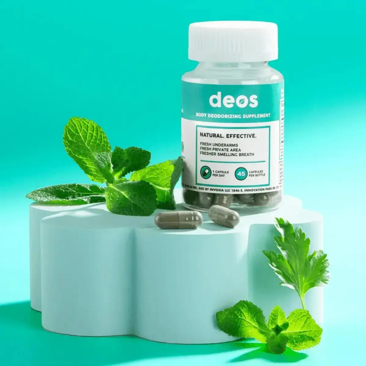 Deos Organic Parsley & Peppermint Premium Chlorophyllin for All Day Freshness Natural Powerful Effective