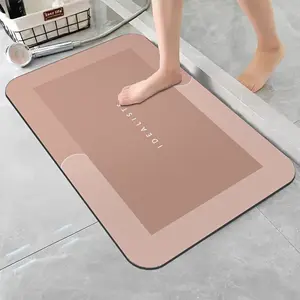Anti-Slip Bath Mat, Soft Absorbent Bath Mat, Quick-Drying Bath Mat, Household Bathroom Carpet, Bathroom Floor Mat, Bathroom Supplies