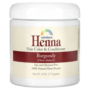 Rainbow Research Henna, Hair Color and Conditioner, Burgundy (Dark Auburn), 4 oz (113 g)