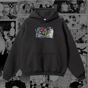 Water Hashira Embroidered Hoodie | Anime Inspired Hoodie