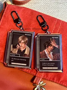 Resident Evil4 Remake keychains | Leon Kennedy | Luis Serra| Albert Wesker | Luis and Leon fanmerch RE4 matching keychain| Gift for RE fans