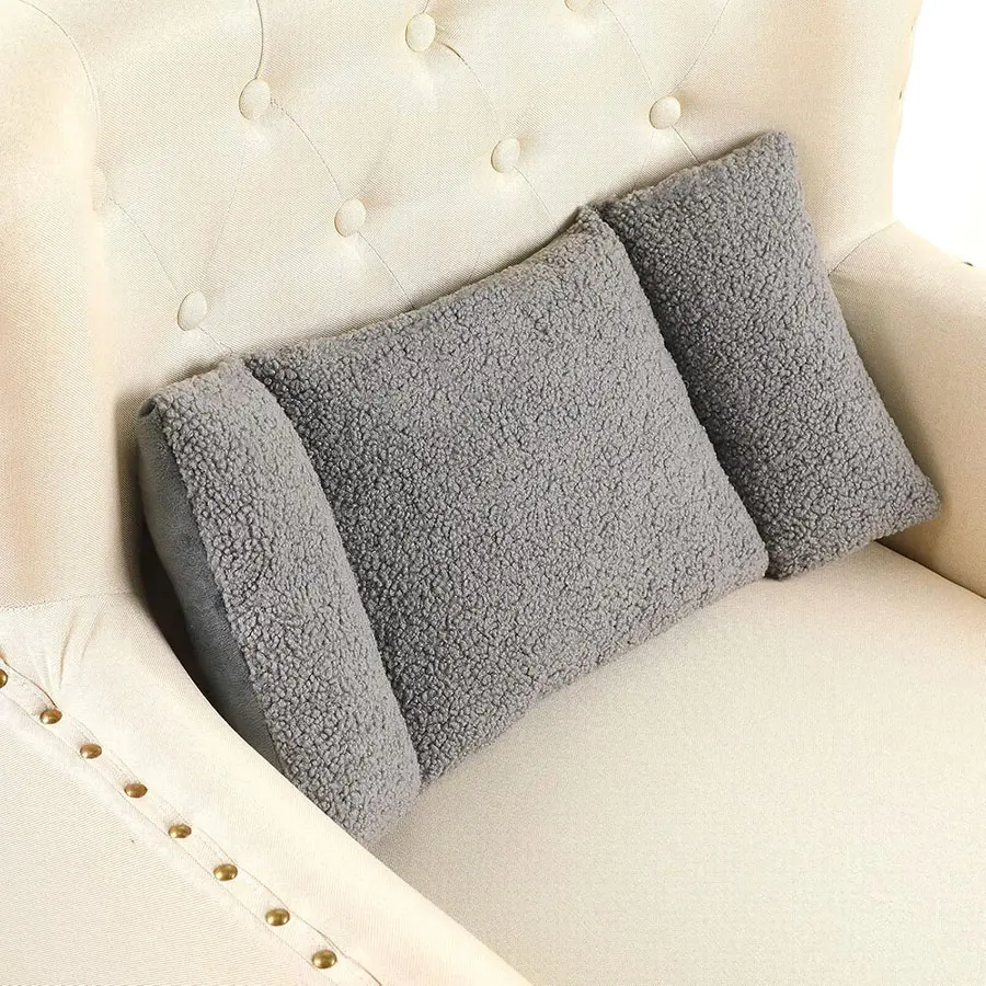 Lumbar Support Pillow 3 Section Back Pillow, Office Chair Back Support, Comfortable Lumbar Cushion for Car Seat, Pain Relief, Sofa Rest, Supportive Backrest, Backrest
