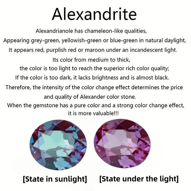 Vintage Ring for Women with Intricate Filigree Band, Single Round Synthetic Alexandrite Color-Changing Engagement Stone, 1 Piece, Us Sizes 6-8, Female, Inlay, Adults, Us 6#