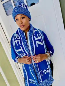 Zeta Blue Scarf & Hat Set