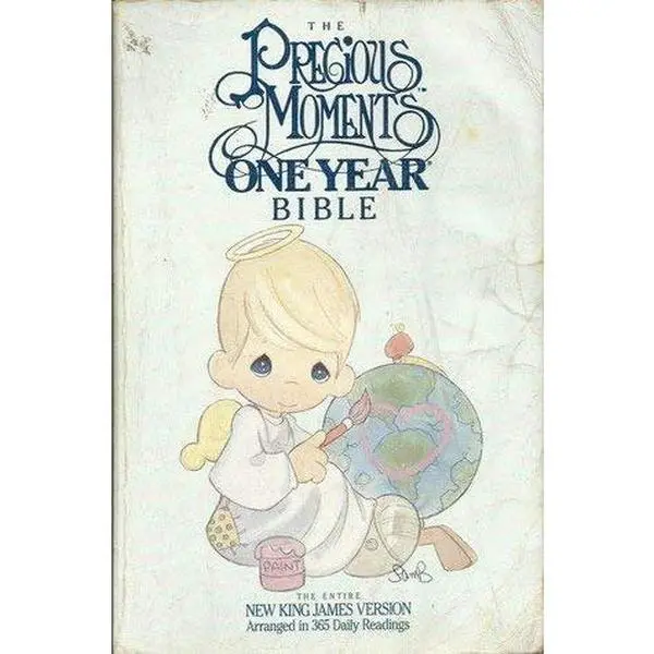 USED Book - The Precious Moments One Year Bible: Arranged in 365 Daily Readings : New King James Version by Tyndale House Publishers (Paperback) - english