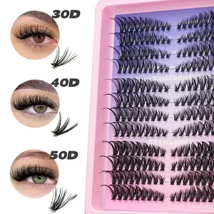 5/2/1 box, 216 clusters, 8–16 mm, 12 rows; manga-style false eyelashes; D curl; mixed false lashes; cosplay; single cluster; lazy style; natural fairy style; single cluster; little devil style; manga style; curled false eyelashes; segmented crisscross sty