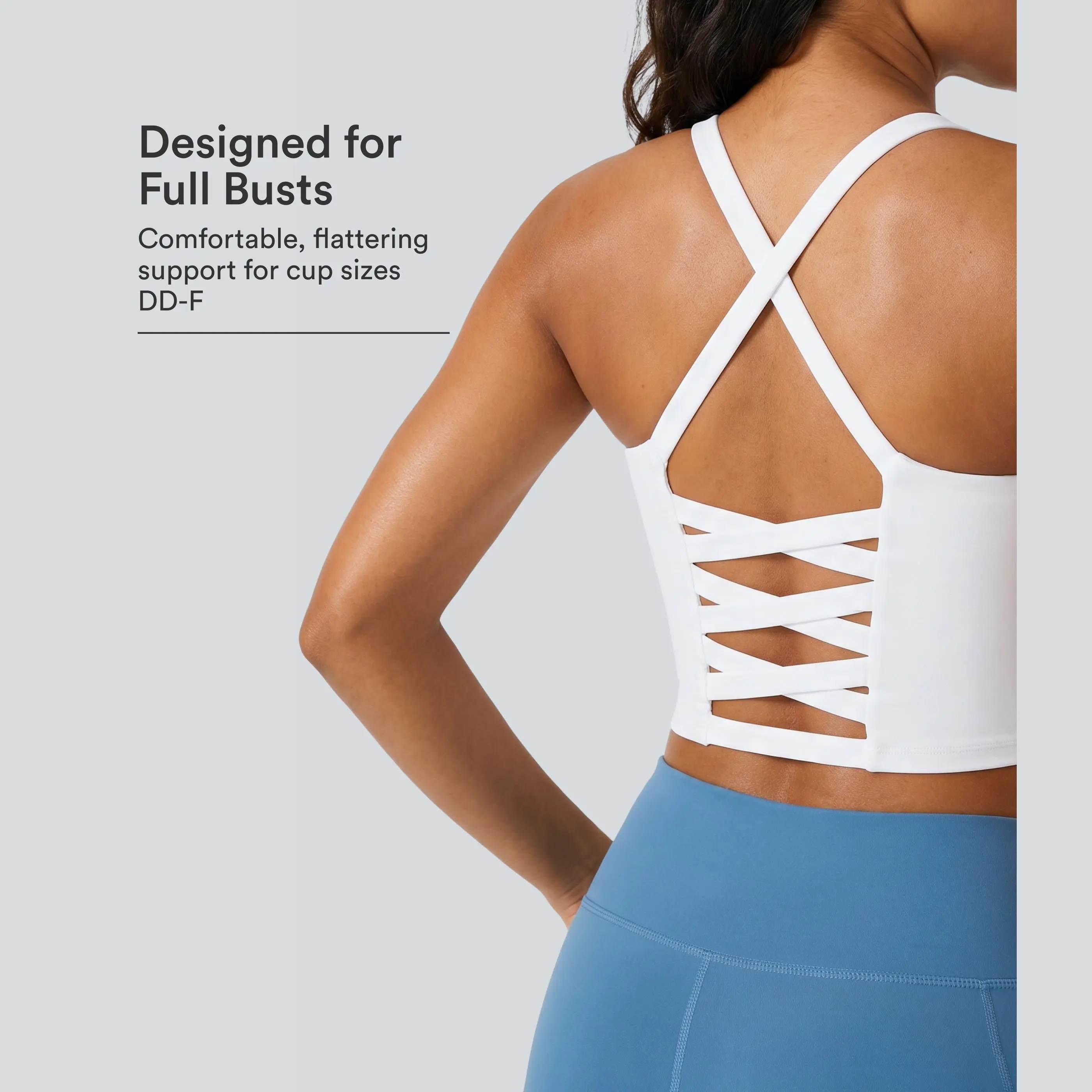Halara Cropped Yoga Tank Top-D/DD/DDD/F Cups