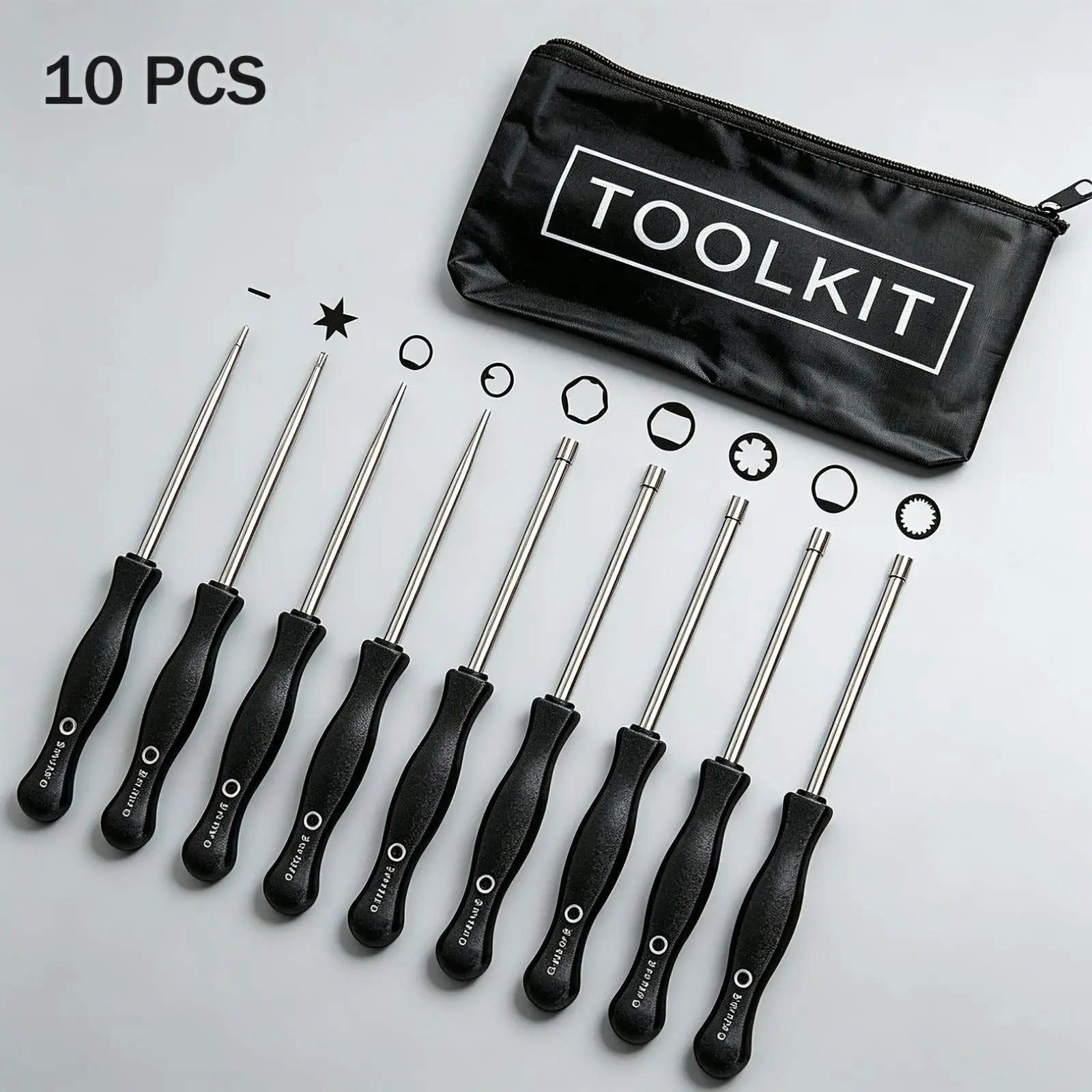 Carburetor Adjustment Tool Kit - 10 Pcs Screwdrivers for Common 2 Cycle Small Engine, Trimmer Weed Eater Chainsaw Carb Tune up Adjusting Hand Tool, Trimmer Repair Tool