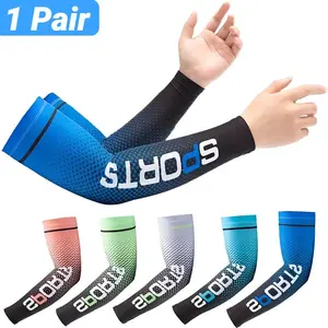 Pair of UV Protection Armbands - Ice Silk Cool Sun Protection for Cycling/Driving, Breathable UPF 50+ Sun Protection for Men and Women Outdoor Arm Sleeve Arm Compression Sleeves