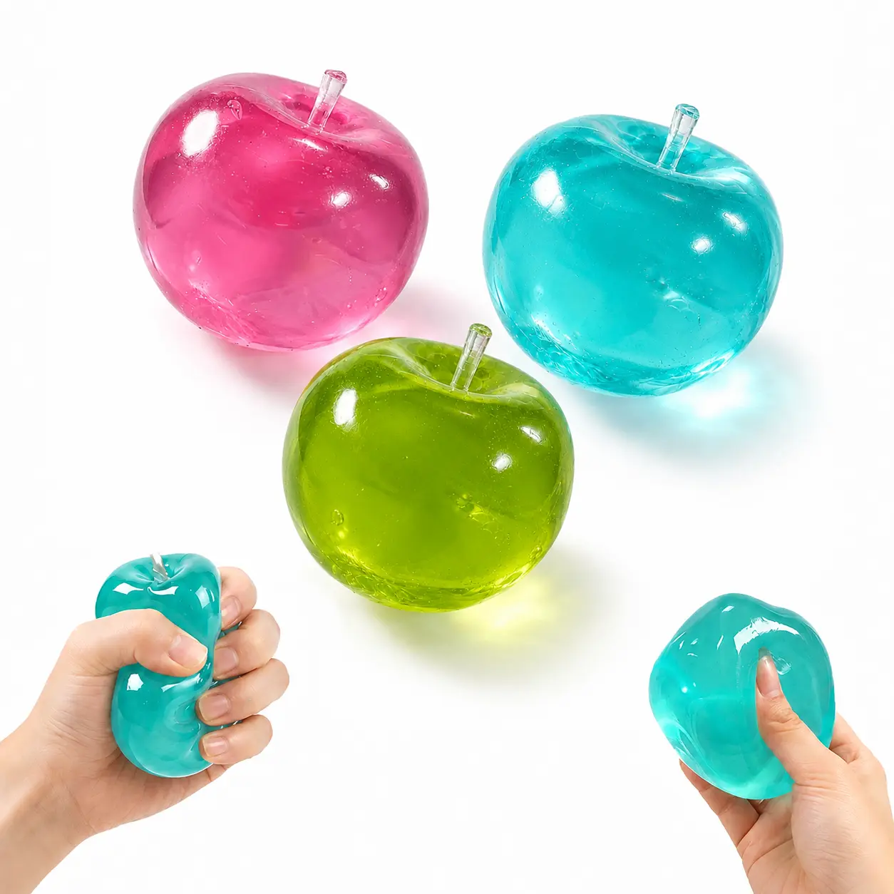 [dealsforyou] Kawaii Fruit-Theme Soft Rubber Squishy Toy - Slow Rebound, Phthalate-Free, Unisex Stress Relief Finger Fidget Toy for 10-12 Years Olds, Classroom Rewards Birthday Gift
