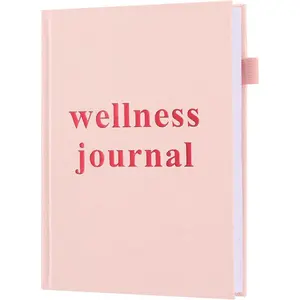 Wellness Journal Planner- Gratitude & Mindset Mental Health Journal,Track Goals, Sleep & Lifestyle,Daily Self Reflection,Self Care Journal,Daily Positive Mindfulness Diary,Size A5 Pink.