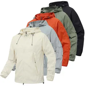 Outdoor sun protection jacket for men and women—lightweight, breathable, UV-resistant, water-repellent; thin summer hooded outerwear for fishing, cycling, sports, everyday commuting, and casual wear; workwear-style jacket. #Summervibes