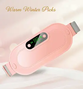 Mothers Day Gift Portable Menstrual Heating Pad with USB Charging Adjustable Belt for Cramps Relief Valentine's & New Year Gift,Gift for her