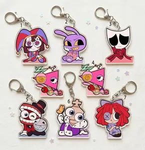 Digital Circus Mini Acrylic KeyChain Blocks || Pomni, Jax, Ragtha, Kinger, Caine, Zooble, Gangle, || 2"