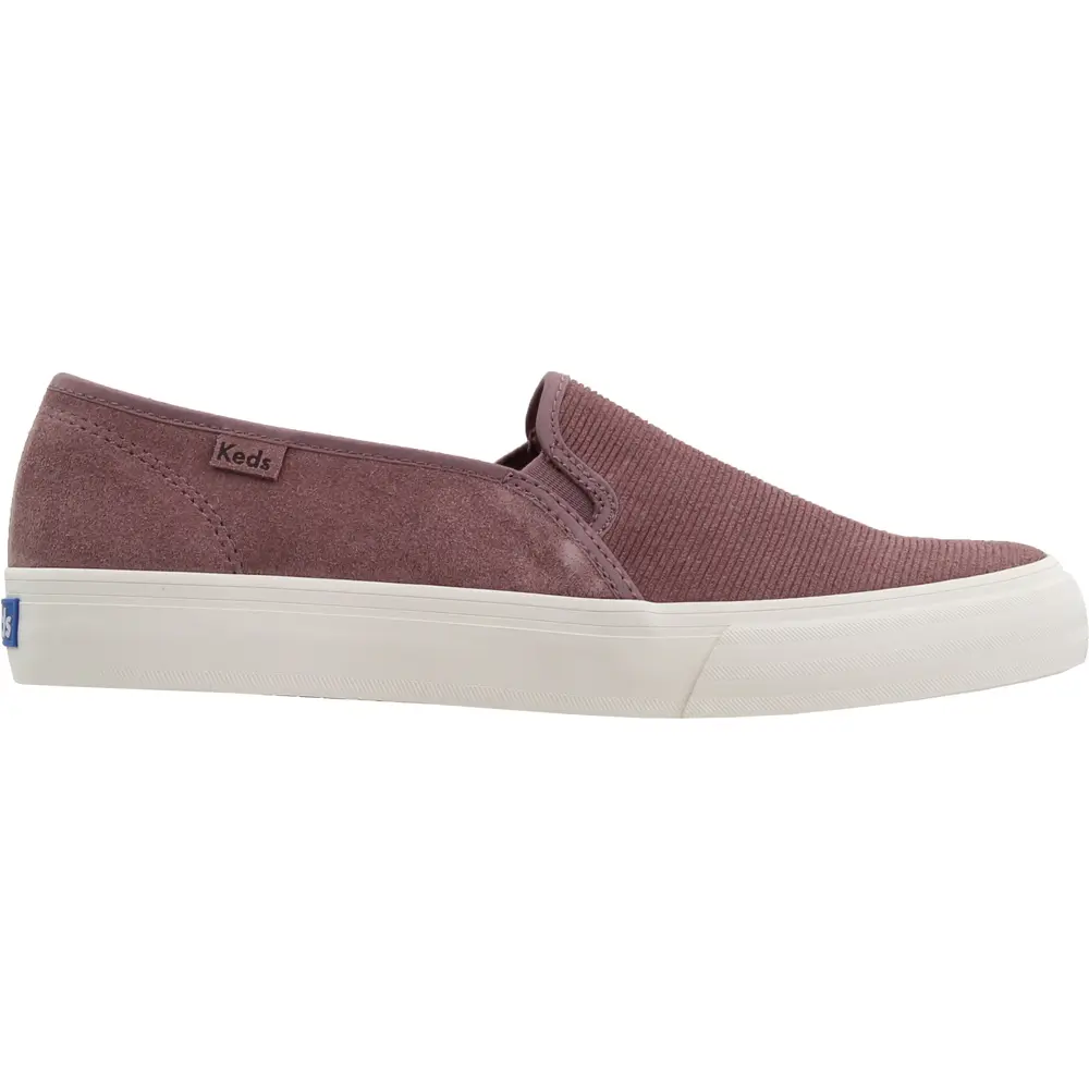 Keds Womens Double Decker Canvas Slip On Sneakers Shoes Casual - Purple