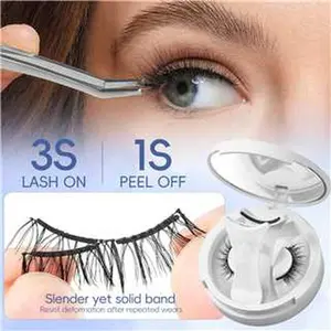 Magnetic Lash Set 5 Pairs with 1 Clip No Glue Required Reusable Natural False Lashes for Eyelashes Makeup Cosmetic DealsforYoursdays