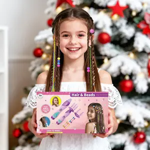 Hair Salon Toys for Girls, Automatic Hair Braiding Machine & Rope Braider with Accessories, Kids Hair Styling Tool, Christmas & Birthday Gifts Toys for Girls