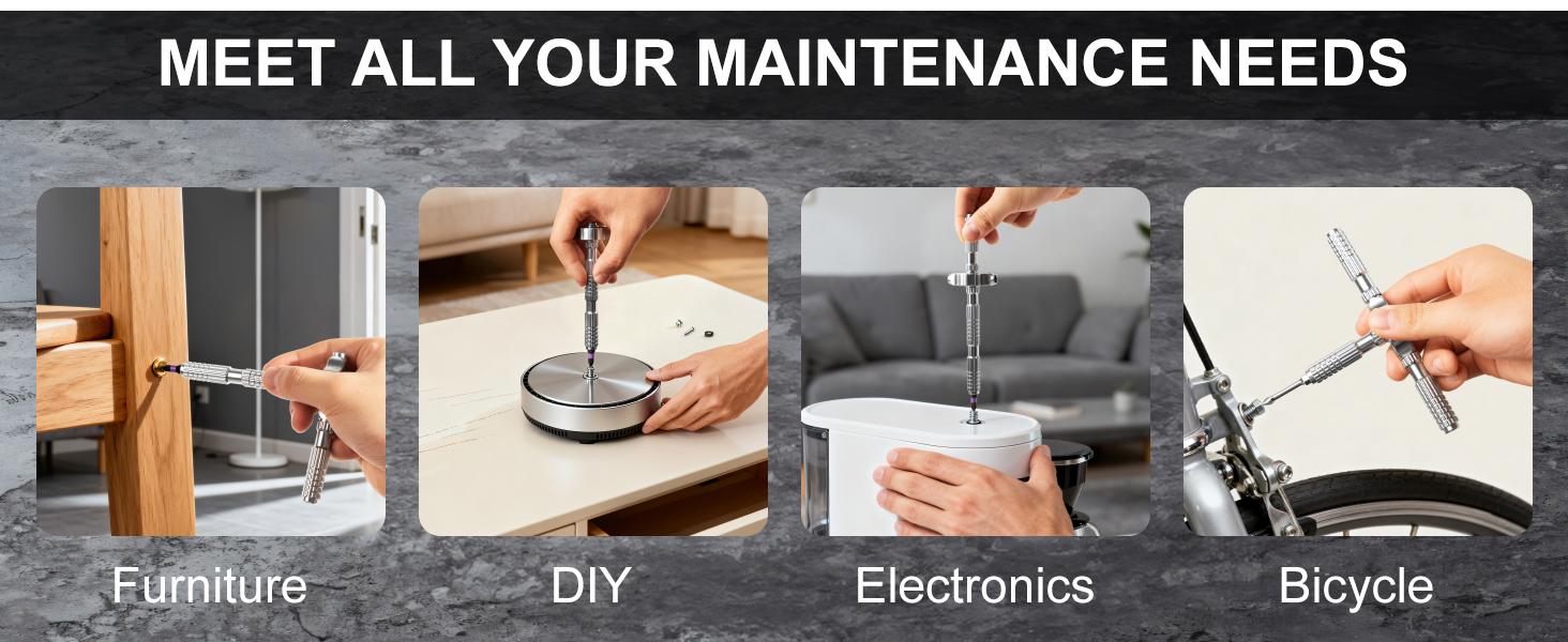 【DealsForYouDays】BoltWay 40 in 1 Magnetic Ratchet Screwdriver Set with 38 Alloy Steel Bits,T-Handle,Smooth Ratcheting,Strong Magnetic Grip,Rust-Resistant,Portable Compact Tool Kit for Furniture,Bicycle,Home Appliance Repair,Ideal,HandymanDIY Lovers detail 4