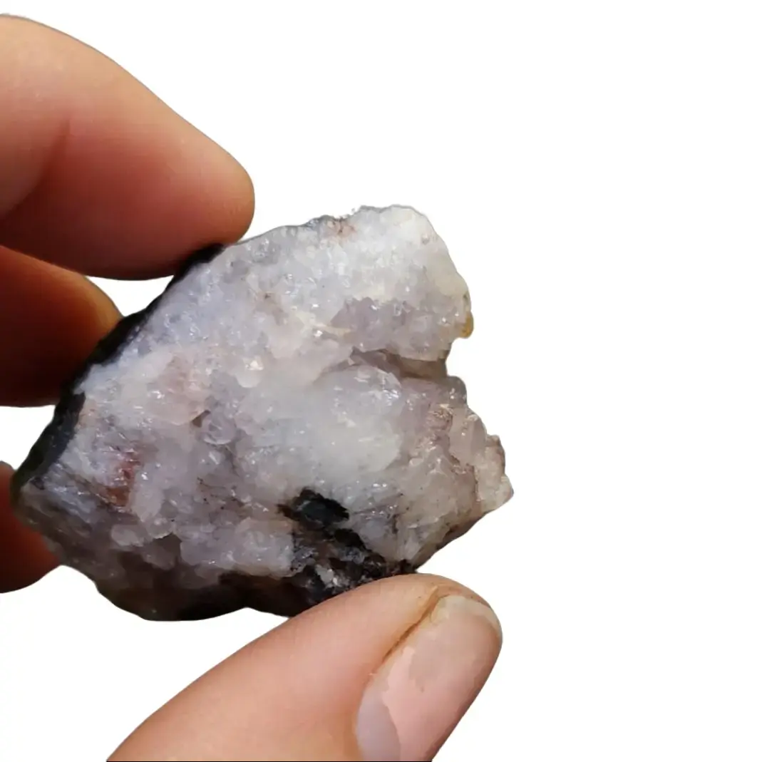 Crystal Cluster with Red and Purple Hughes- Druzy with Crystal Faces and High Translucency | MAX Sparkle Power