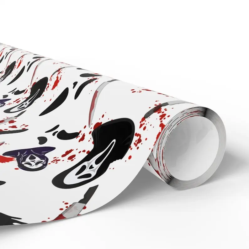 Wrapped In Horror  Have a Good Scream  Nightmare Wrapping Paper