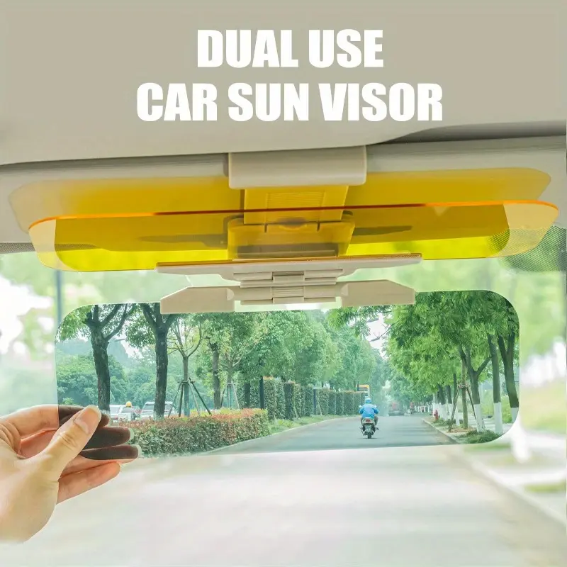 Universal Polarized Sun Visor Extender for Cars - Anti-Glare Windshield Shade with UV400 Protection, 12.6x4.13in Unisex Lens, Quick Install