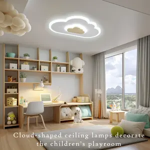 Cloud Shaped Ceiling Light,Indoor wall lights, Indoor lamp,Adjustable color temperature and brightness，Soft and Elegant Lighting for Bedroom, Living Room, Kids Room.
