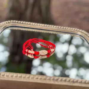 3 Virgen Mary Bright Red BRACELET