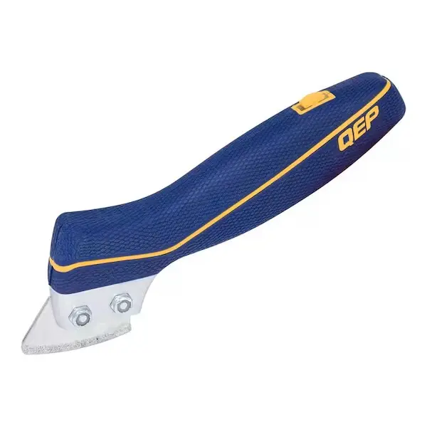 Professional Handheld Grout Saw with Non-slip, Rubber Grip and 2 Blades to Strip, Remove, and Clean Grout