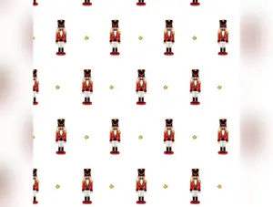 Nutcracker Christmas | Toy Nutcracker White by Belle & Boo for Michael Miller