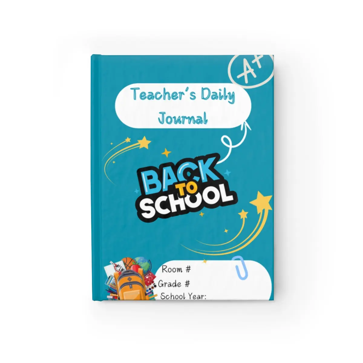 Teacher's Daily Journal - Ruled Line, Educator Planner, School Supplies, Personalized Teacher Gift, Daily Diary, Writing Notebook bookish journals