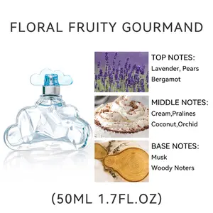 Long lasting Woman  Unique Cloud Bottle Fragrance: Top Lavender/Pears, Middle Cream/Pralines, Base Musk & Woody Notes aromatic fragrance venom pheromone perfume collection soft elegant fragrance sweet crush vanilla  Floral  scent