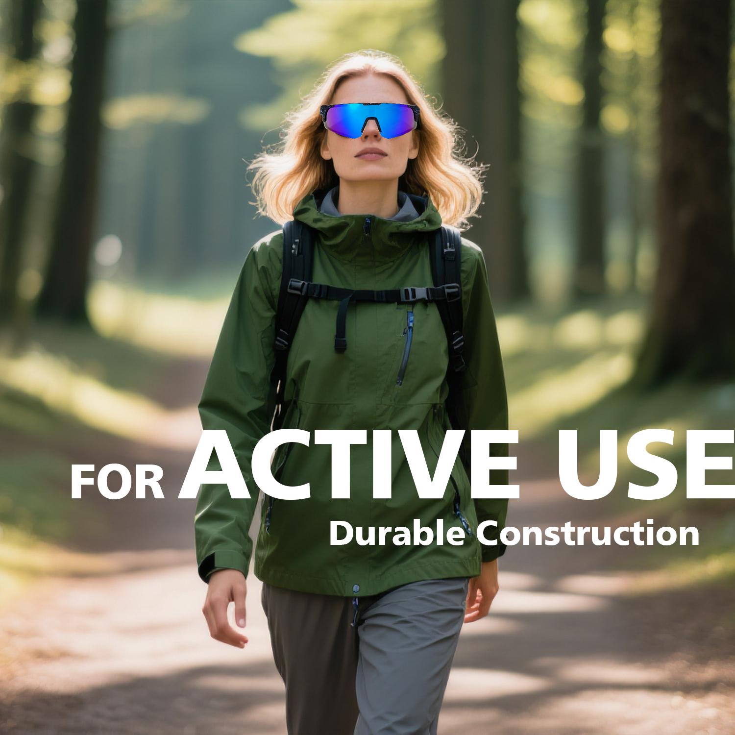 UV Blocking Sports Sunglasses for Men Women, Colorful Shield Lens, Baseball Cycling Glasses, UV400 Protection