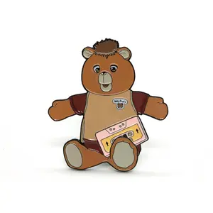 Music Teddy Bear Pin