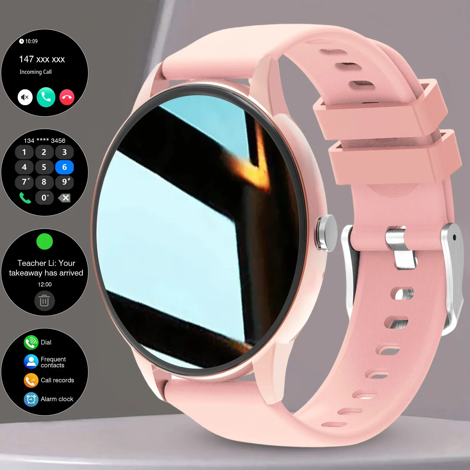 Wireless Calling Smartwatch, Wireless Compatibility, Sports Mode, Health Tracking, Daily Wear, Active Lifestyle, Bluetooth-compatible, USB PD Charging, Multifunctional Smartwatch