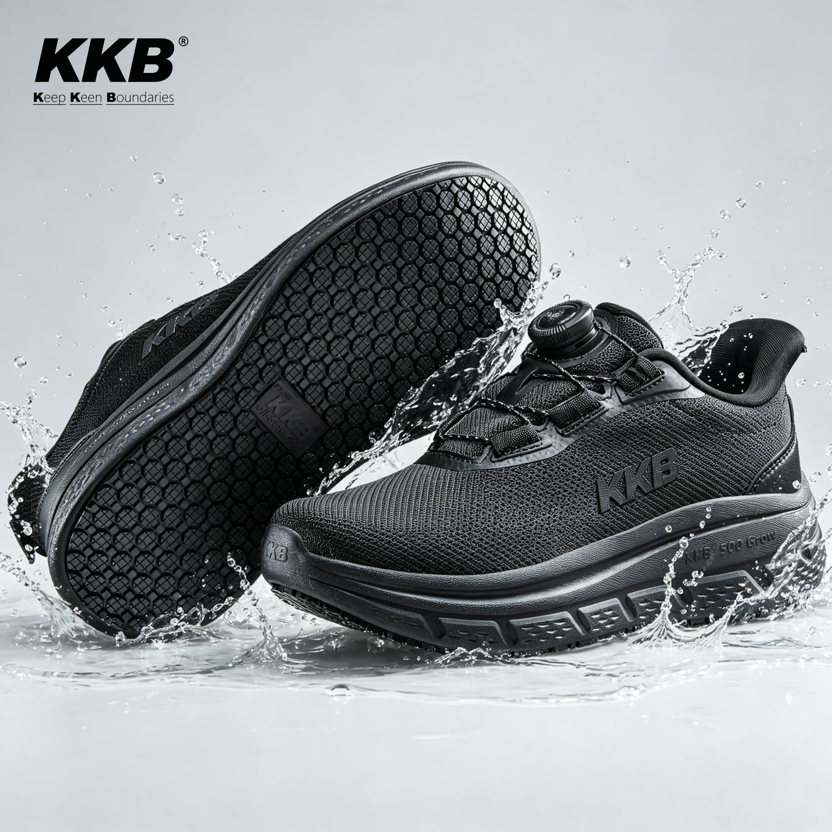 Men's Round Toe Slip-On Worker Lightweight Comfy Shoes - New Arrival, Non-Slip Foam Mesh, Soft, Water-Resistant All-Season Versatile Walking Shoes, for Food Service, Outdoor Travel Casual Trainers