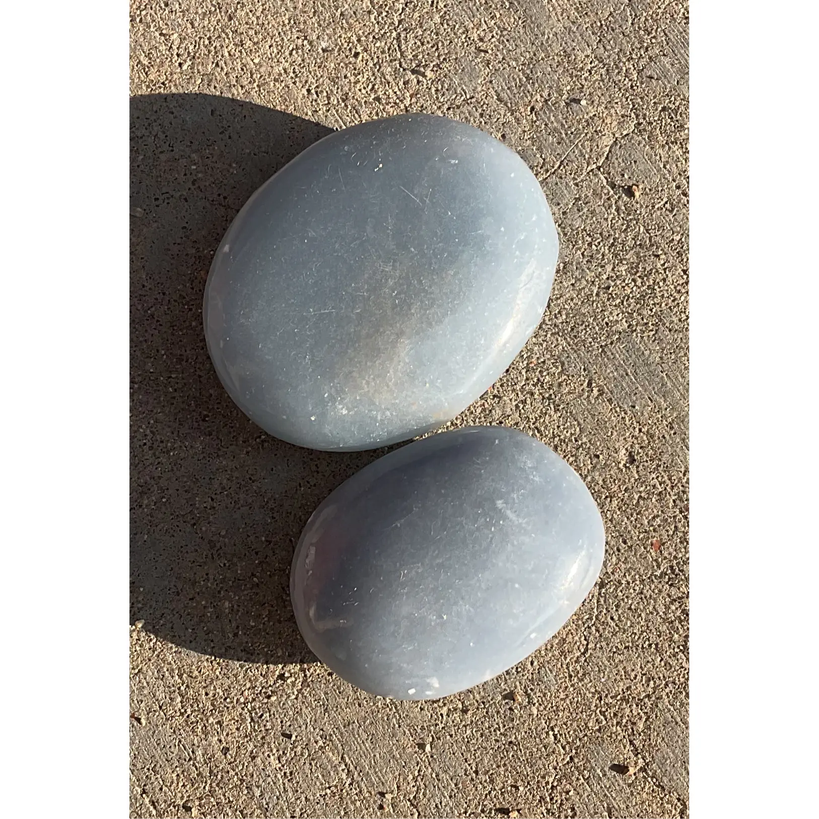 Natural Angelite palm stone