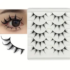 10 Pairs/2 Pack Cartoon Eyelashes, Pure Innocence Small Devil Eye Lashes, Cos Amplifying False Eyelashes, Formaldehyde-Free, 5mm-5cm Long