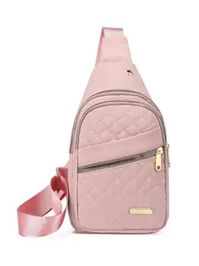 New High End Quilted Adjustable Crossbody Bag for Women Multi Pocket Large Capacity Stylish Commute Streetwear Minimalist Shoulder Bag